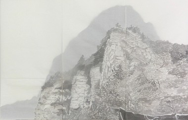 Bäume, 2014 | Tusche auf Papier, mehrlagig | 140 x 210 cm