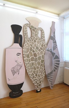 Vasenbilder, 2010 | Gouache auf MDF | Verschiedene Masse