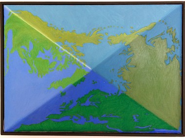  erdsphäre Als Rechteck, 2003 | Öl auf Baumwolle | 53 x 72 cm