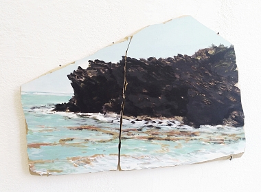 Meer, 2021 | Acryl auf MDF, 2-teilig | 38 x 52 cm